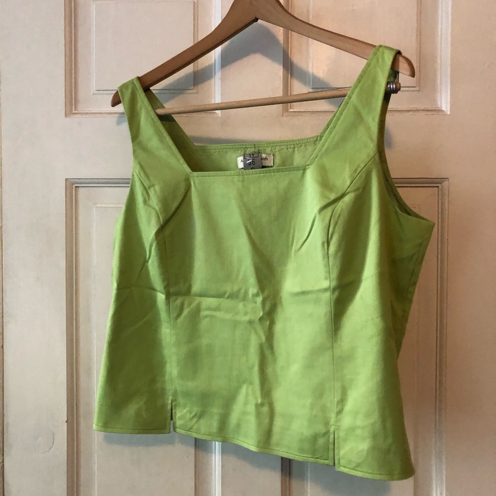 Cotton stretch suit top with slits